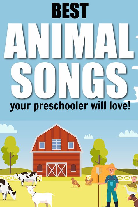 Songs About Animals For Preschool, Animal Games Preschool, Animal Songs For Toddlers, Animal Songs For Preschool, Infant Songs, Preschool Counting Songs, Farm Animal Songs, Preschool Fingerplays, Songs For Preschoolers