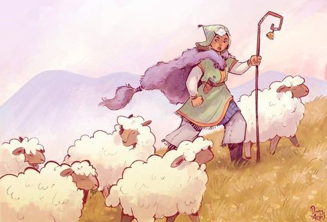 Winners of the “Traveling Shepherd” Challenge Shepherd Illustration, Games Illustration, Character Design Challenge, Design Challenge, The Shepherd, Drawing Practice, New Theme, Character Design References, Design Reference