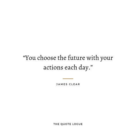 James Clear is the author of Atomic Habits. He writes at JamesClear.com, where he shares self-improvement tips based on proven scientific research. Atomic Habits Quotes 1%, Quotes From Atomic Habits Book, Quote About Habits, Creating A Habit Quotes, Creating Habits Quotes, Motto To Live By, Positive Habits Quotes, Building Habits Quotes, James Clear Quotes 1%