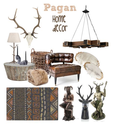 "Pagan Home decor" by mumoka on Polyvore featuring interior, interiors, interior design, home, home decor, interior decorating, Surya, Flamant, Heal's and EMAC & LAWTON Celtic House Interior, Viking Style Interior Design, Pagan Home Decor Interior Design, Pagan Interior Design, Pagan House Decor, Norse Pagan Home Decor, Medieval Decor Interior Design, Celtic Interior Design, Norse Home Decor