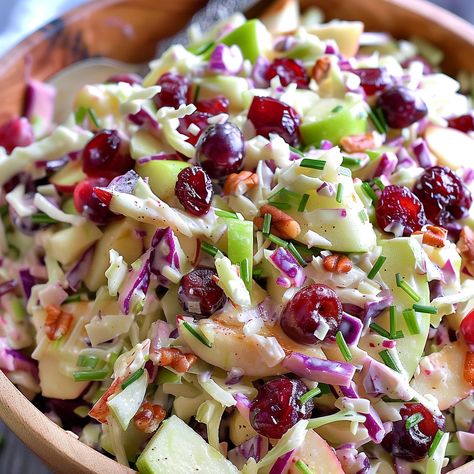 Apple Cranberry Coleslaw Coleslaw Cranberry Salad, Thanksgiving Cole Slaw Recipe, Coleslaw With Craisins Dried Cranberries, Thanksgiving Coleslaw Salad, Coleslaw Recipe With Cranberries, Cabbage Cranberry Salad, Apple Cranberry Coleslaw Recipe, Apple Coleslaw Recipe Cider Vinegar, Cranberry Apple Slaw