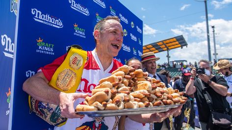 Painful Gas, Liquid Meals, Joey Chestnut, Dog Contest, Fast Metabolism, Processed Meat, Calorie Intake, Coney Island, Dog Eating