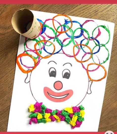 Circus Theme Preschool Activities, Carnival Theme Crafts, Circus Crafts Preschool, Purim Crafts, Carnival Activities, Clown Crafts, Thema Circus, Circus Crafts, Carnival Crafts