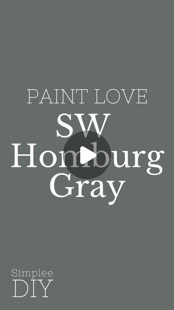 Loralee AhMu on Instagram: "Have you heard of the trending paint color, Homburg Gray?   This beautiful shade is a greenish blue, leaning more on the blue side, and it’s perfect for creating a moody, classic feel in any space.   It’s the perfect mix of calming and dramatic, and it pairs beautifully with both warm and cool accent colors.   Homburg Gray is a versatile color that’s sure to make a statement. Give it a try and let me know what you think!   Follow @simplee.diy for more paint color inspo.   #sherwinwilliams #sherwinwilliamspaint #colorlove #paintperfection #wallpaint #wallpaintingideas" Homburg Gray, Trending Paint Colors, Homburg, Greenish Blue, Color Inspo, Sherwin Williams, Wall Paint, Paint Color, What You Think