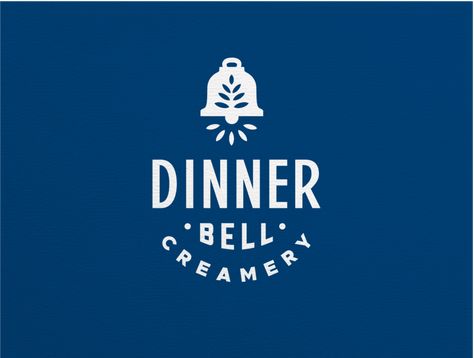 Dinner Bell Mark by Beth Sicheneder on Dribbble Bell Logo Design, Bell Illustration, Bell Logo, Stencil Font, Stencils Printables, Dinner Bell, Monteverde, San Rafael, Show And Tell