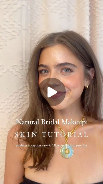 Madeleine Gibson | Makeup Artist on Instagram: "Natural Bridal Makeup: THE SKIN TUTORIAL PRIMER: @makeupforever hydra booster hydrating primer (seen here) @milkmakeup luminous blur stick (not used in this tutorial, but for the oily skin tip) CUSTOM RADIANT FOUNDATION: @iconic.london radiance booster in shade champagne (1 pump) @iconic.london illuminator in shade original (2 drops) *used on the décolletage, as well as the face* CONCEALER: @pixibeauty color corrector @narsissist creamy concealer (both for under eye and spot coverage) @givenchybeauty prisme libre loose powder in shade rose voile CONTOUR: @armanibeauty luminous silk in shade 8 (a cool-neutral tone great to contour all fair to medium skin tones, but the fairer the skin, the more contrast) @anastasiabeverlyhills contour li Luminous Bridal Makeup, Illuminator Makeup Tutorial, Basic Bridal Makeup, Diy Bridal Makeup Natural, Natural Bridal Makeup Tutorial, No Foundation Bridal Makeup, Diy Bridal Makeup Tutorial, Bridal Makeup For Fair Skin, Rehearsal Dinner Makeup