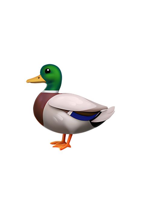 The emoji 🦆 depicts a small, yellow duck facing left. It has a round head with a small beak, two black eyes, and a tuft of feathers on top of its head. Its body is plump and has a light yellow color with a few darker feathers on its back. The duck's wings are tucked in close to its body, and it has two webbed feet at the bottom. Overall, the emoji looks cute and friendly. Knife Emoji, Emoji Painting, Duck Emoji, Duck With Knife, Emojis Iphone, Apple Emojis, Emoji Copy, Emoji Dictionary, Emoji Cat