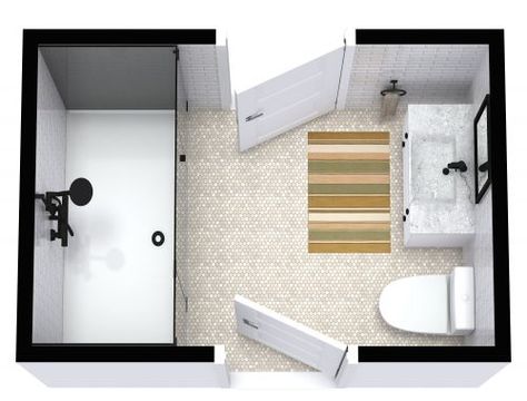 Small Shared Bathroom Ideas, Shared Bathroom Layout, Jack And Jill Bathroom Ideas Layout, Jack And Jill Bathroom Layout, Narrow Bathroom Layout, Small Bathroom Plans, Jack N Jill Bathroom Ideas, Industrial Style Bathroom, Bathroom Plan