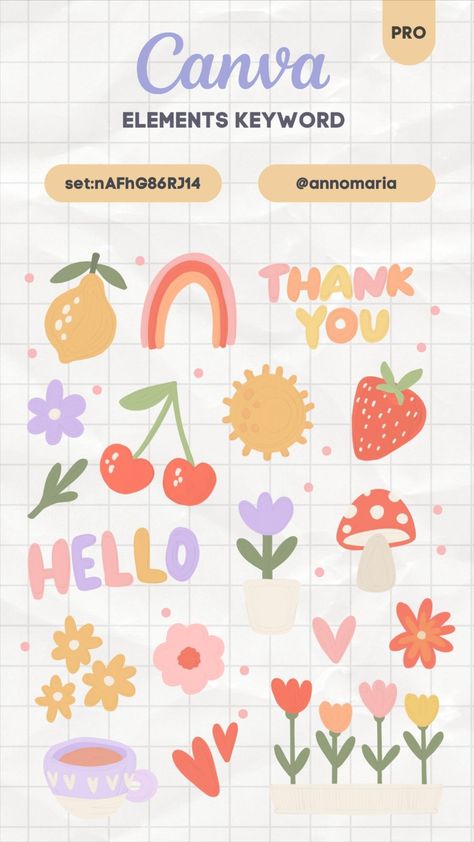 Canva Elements Keyword - Aesthetic Cute Stick Cute Canva Elements Keyword, Canva Scrapbook Elements, Canva Aesthetic Elements, Digital Scrapbook Aesthetic, Canva Scrapbook, Canva Elements Keyword Aesthetic, Canva Sticker, Font Canva Lettering, Canva Stickers