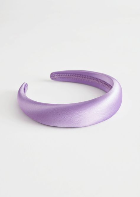 Chunky Satin Alice Headband Purple - & Other Stories #andotherstories #chunky #satin #alice #headband #hairaccessories #purple #hair #head Trixie Tang, Wedding Guest Hair, Daphne Costume, Alice Headband, Catherine Walker, Purple Headbands, Guest Hair, Carlo Scarpa, Wedding Guest Hairstyles