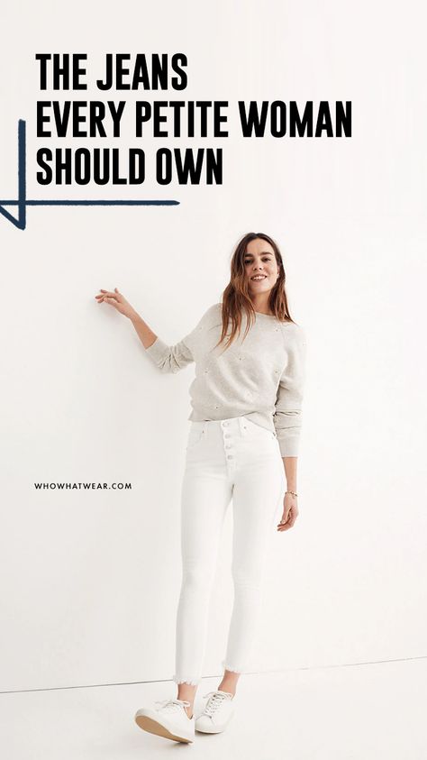 The best jeans for petite women Best Jeans For Short Women 2022, Jeans 2022 Trends Women Petite, Clothes For Petite Women Casual, Petite Trendy Outfits, Zara Petite Outfits, Hair Length For Petite Women, Fashion For Short Women Petite Style Over 40, Mom Jeans For Petite Women, Mom Jeans For Short Women