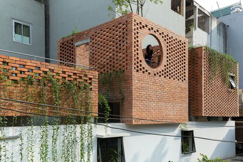 Gallery of ArchDaily Selects the Best Young Practices of 2020 - 36 Outdoor Installation, Brick Cladding, Brick Art, Brick Architecture, Brick Facade, Brick Design, Brick Building, Facade Architecture, Brickwork