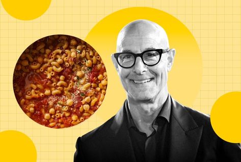 Stanley Tucci Says This Simple One-Pan Pasta Recipe Is “a Perfect Autumn Dish” Chickpeas Pasta, Tucci Recipes, Cozy Pasta, Pan Pasta, Pan Dishes, One Pan Pasta, Easy Breakfast Brunch, Stanley Tucci, Italian Favorites