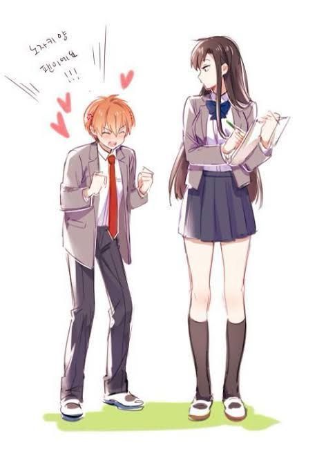 Yandere Females X Male Reader - Yandere Tall GF X Shy Male Reader - Wattpad Taller Girlfriend, Tall Girl Short Guy, Yandere Girl, Bakugou Manga, X Male Reader, Girl Couple, Guy Drawing, Tall Girl, 만화 캐릭터