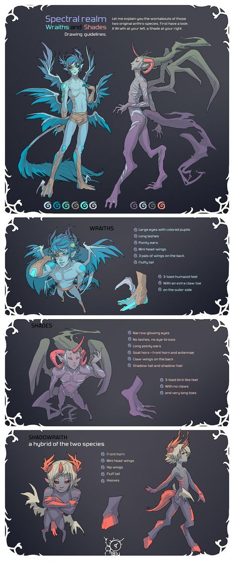 Species Reference Sheet by MoonLightSpectre.deviantart.com on @DeviantArt Species Reference Sheet, Species Sheet, Creaturi Mitice, Reference Sheet, Creature Drawings, Poses References, Monster Design, Creature Concept Art, Big Hero 6