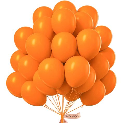 PRICES MAY VARY. 100 PCS 10 INCH ORANGE BALLOONS: Package includes 10 inch burnt orange balloons (100 pcs), ideal balloons for birthday decorations, wedding decorations, baby shower decorations, party decorations NON-TOXIC & SAFE: Made of latex, safe and non-toxic, recommended to use with a balloon hand pump or electric balloon pump WHAT TO FILL WITH: Latex balloons filled with AIR will stay full for up to 72 hours, while with HELIUM will stay full for 3-6 hours. For best float results, fill hel Garland Balloon, Retirement Decorations, Black Party Decorations, Woodland Baby Shower Decorations, Retirement Party Decorations, Orange Balloons, Orange Party, Fiesta Baby Shower, Balloon Pump