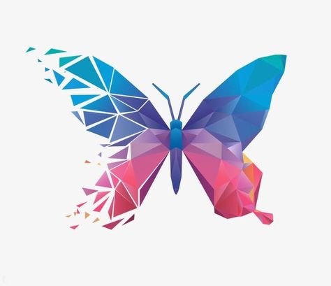 Three-dimensional,geometry,butterfly,geometric vector,butterfly vector,Geometric clipart,Butterfly clipart Vector Butterfly, Geometric Art Animal, Geometric Butterfly, Butterfly Vector, 심플한 그림, Art Papillon, Polygon Art, Geometric Design Art, Geometric Drawing