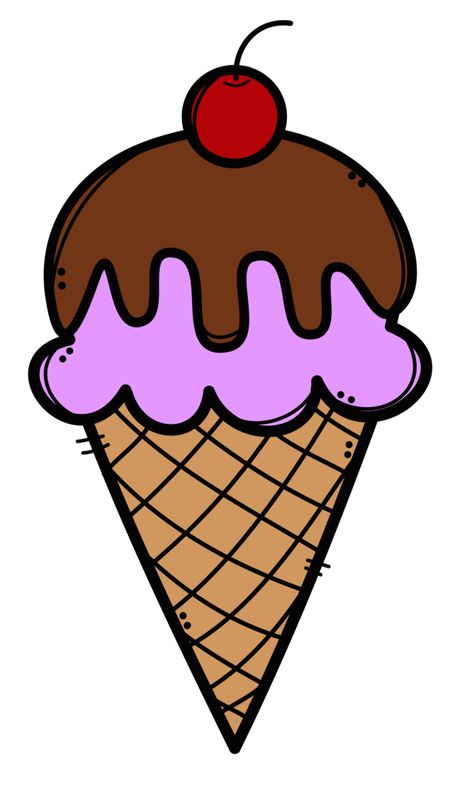 Cute Ice Cream Drawings, Ice Cream Drawing For Kids, Ice Cream Drawings, Ice Cream Printable, Ice Cream Drawing, Scenery Drawing For Kids, Disiplin Anak, Ice Cream Clipart, Today Is Monday