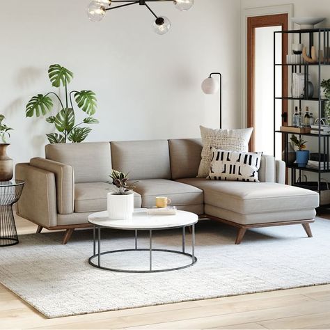 Light grey couch living room