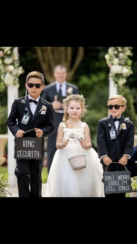 Ring Security Wedding, Ring Security, Ring Bearers, Wedding Picture Poses, Wedding Groomsmen, Dream Wedding Ideas Dresses, Future Wedding Plans, Cute Wedding Ideas, Wedding Goals