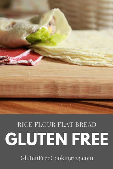 Gluten Free Rice Flour Flatbread Rice Flour Tortilla Recipe Gluten Free, Rice Tortilla Wraps, Gluten Free Flat Bread Recipe Simple, Gluten Free Rice Flour Recipes, Rice Tortilla Recipe, Rice Flour Tortilla Recipe, Gluten Free Roti Recipe, Rice Flour Tortillas, Olive Flatbread