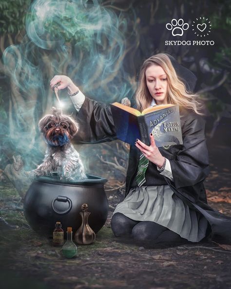 Just a few pictures from our Harry Potter-themed photoshoots. You know that I’m obsessed with #HarryPotter, don’t you? 😅 Just to let you know, more Hogwarts-themed pictures of Chester are coming in March. We’ve got a new #Slytherin cloak for Chester, and I plan to take some pics in #Harvard, the most HP place in the Boston area. Fun fact: When I started learning Photoshop in 2019, my first #photoshop composite was also Harry Potter-themed. You can find it in the carousel and see how much I’v... Slytherin Cloak, Harry Potter Photoshoot, Harry Potter Photos, Harry Potter Photography, Flying On A Broom, Learning Photoshop, Harry Porter, Learn Photoshop, Fantasy Posters