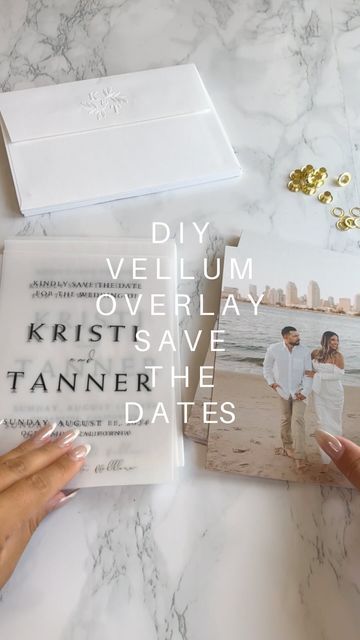 Make Your Own Save The Date Cards, Velum Paper Save The Dates, Save The Date Vellum Overlay Diy, Save The Dates With Vellum, Save The Date Ideas Vellum, Diy Save The Date Ideas For Weddings, Diy Save The Date Ideas, Save The Date Vellum, Unique Save The Date Ideas