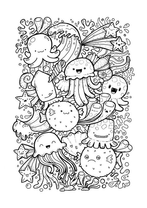 Babysitting Ideas, Arte Doodle, Doodle Art Drawing, Detailed Coloring Pages, Doodle Coloring, Cartoon Coloring Pages, Kid Activities, Cool Coloring Pages, Doodle Art Designs