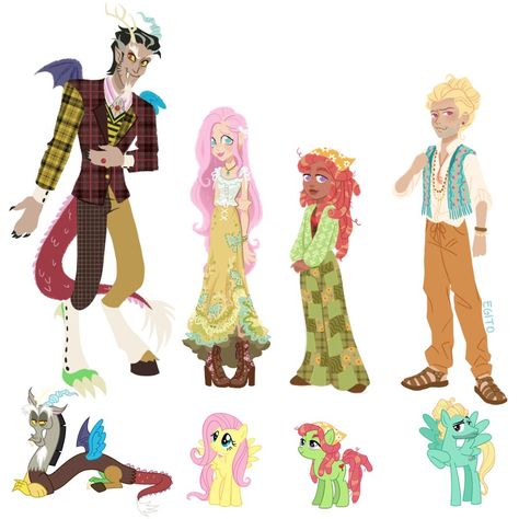 X Mane Six Redesign, Fluttercord Human, Mlp As Humans, Fluttercord Fanart, Mlp Human Fanart, Rarity Fanart, Characters As Humans, Human Mlp, Fluttershy Human