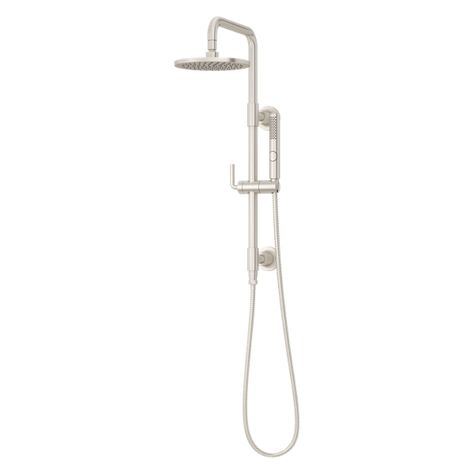 Brushed Nickel Tenet LG16-TNTK Shower Column | Pfister Faucets Shower Column, Shower Nozzle, Shower Columns, Slide Bar, Tub Spout, Tub And Shower Faucets, Spray Pattern, Shower Arm, Water Conservation