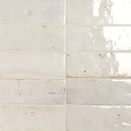 Encore Surfaces Tennessee 2" X 6" Zellige Subway Wall Tile | Wayfair Chalet Kitchen, Villa Lagoon Tile, Best Floor Tiles, Porcelain Wall Tile, Zellige Tile, White Subway Tile, Ceramic Floor, Ceramic Wall Tiles, Fireplace Surrounds