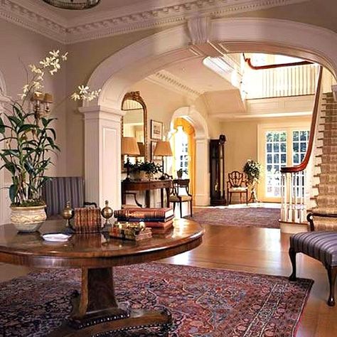 Georgian Architecture, Traditional Interior Design, Foyer Decorating, Foyer Design, Dream House Interior, Interior Design Portfolio, Dream House Decor, Pretty House, House Inspo