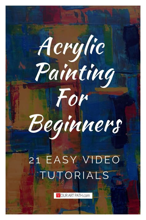 free acrylic painting lessons. techniques, tutorials, videos on YouTube