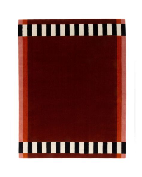 Strict Rayures rectangle | cc-tapis Area Rugs Bedroom, Mid Century Modern Rug, Rugs Bedroom, Natural Textiles, Bedroom Area Rug, Artisan Rugs, Hand Tufted Rugs, Tufted Rug, Red Rugs