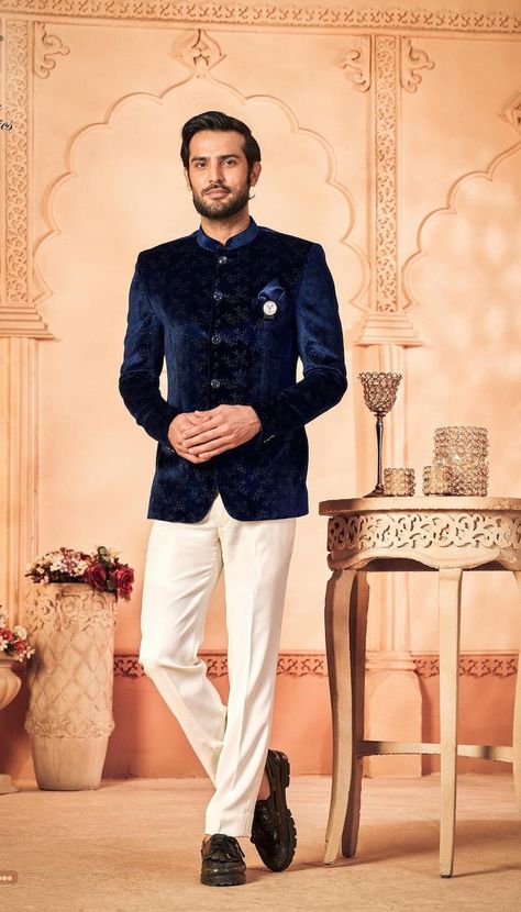 Indian Jodhpuri Coat Pant Designer Suit For Groom Partywear Wedding Suit For Men. Jodhpuri Coat Pant, Man Dress Design, Suit Navy Blue, Jodhpuri Suits For Men, Jodhpuri Suit, Nikah Dress, Sherwani For Men, Wedding Sherwani, Dress Suits For Men