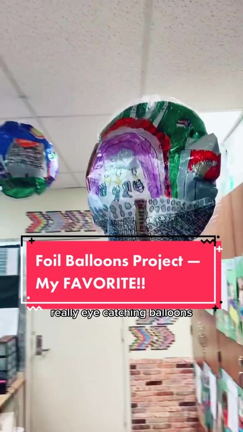 Diy Foil Balloons, Ballons Over Broadway Ideas, Balloons On Broadway Activities, Balloons Over Broadway Balloon Ideas Diy, Macys Day Parade Balloon Craft, Foil Painting For Kids Craft Ideas, Balloon Parade Ideas For School, Balloons Over Broadway Craft, Balloons Over Broadway Balloon Ideas