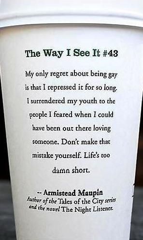 . Starbucks Quotes, Gay Quotes, Lgbt Quotes, Lgbt Rights, Same Love, Gay Marriage, Born This Way, Loving Someone, Gay Pride