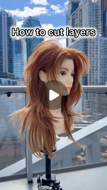 20K views · 2.3K likes | Gilad | Hair Video Education on Instagram: "Layered Haircutting for Beginners ❤️ Follow this step-by-step to learn how to easily cut blended layers on all hair lengths.  Let me know if you try these tips out!   Styled with @kenraprofessional Nitro Memory Creme and Blow Dry Spray   #haircut #layeredhaircut #hushcut #haircuttutorial #nychairstylist #nychairsalon #hairtutorial #haireducation #hairtutorials #haircutting" Over Directed Layers Hair, How To Layer Hair Step By Step, Graduated Form Haircut, Disconnected Layers Medium, 2 Step Haircut, Medium Length Haircut Tutorial, How To Do Layers On Hair At Home, Diy Haircut At Home Step By Step, How To Cut Shaggy Layers