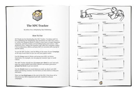 Free printable worksheets to help you track NPCs for your Dungeons & Dragons games. Includes 240 NPC names. Never forget a name or lose an NPC detail again. Npc Names, Character Questionnaire, Evil Wizard, Dnd Ideas, Form Of Government, Dungeons Dragons, Free Printable Worksheets, Game Master, Thanks To Everyone