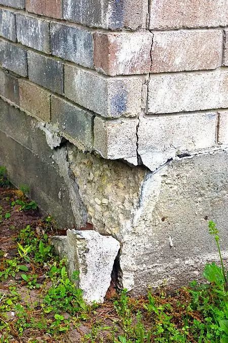 How To Repair Your Concrete Foundation That’s Crumbling Repair Concrete Driveway, Repair Cracked Concrete, Brick Repair, Diy Foundation, Ready Mixed Concrete, Concrete Foundation, House Repair, Foundation Repair, House Foundation