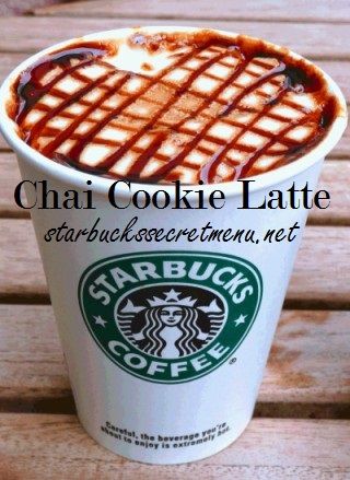 Chai Cookie Latte! #StarbucksSecretMenu Some sweetness, some spice and some crunch, yum! Recipe: http://starbuckssecretmenu.net/starbucks-secret-menu-chai-cookie-latte/ Starbucks Warm Drinks, Warm Starbucks Drinks To Order, Chai Cookie, Chai Syrup, Starbucks Chai, Starbucks Secret Menu Recipes, Secret Starbucks Drinks, Starbucks Secret Menu Drinks, Starbucks Secret