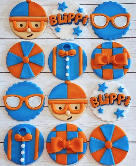 Blippi Cupcake, Blippi Party, 4de Verjaardag, Treat Toppers, Boy Birthday Party Themes, 2nd Birthday Party Themes, Themed Cupcakes, Keno, Place Your Order