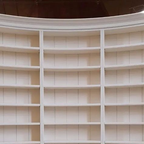 Charles Taylor on Instagram: "A stunning new curved bookcase designed for a private client. This follows the curvature of the walls perfectly. All made from solid timber and painted with @craigandrosepaints We will be looking forward to installing this next week! #woodworking #bespokefurniture #carpentry #woodwork #handmade #Edinburgh #cabinet #cabinetmaker #madetoorder #bookcase #cabinetmaking #scottishmakers #scottishfurnituremakersassociation #handcrafted #craft #keepcraftalive #Edinburghmaker #charlestaylorwoodwork" Curved Bookcase, Scottish Homes, Bookcase Design, Curved Walls, Cabinet Makers, Bespoke Furniture, Carpentry, Looking Forward, Next Week