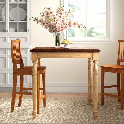 Small Kitchen Tables For Two, Classic Dining Table, Dining Table Wood, Table Color, Table Wood, Solid Wood Dining Table, Pub Table, Square Tables, Breakfast Nook