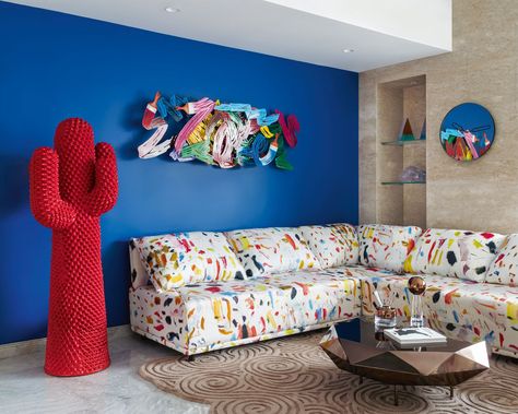 Home Tour: A Colourful House Inspired By Pop Art And The Memphis Design Movement House Wall Design, Memphis Design, Sideboard Designs, Three Brothers, Design Movements, Vogue Australia, Pierre Frey, House Tour, Arte Pop