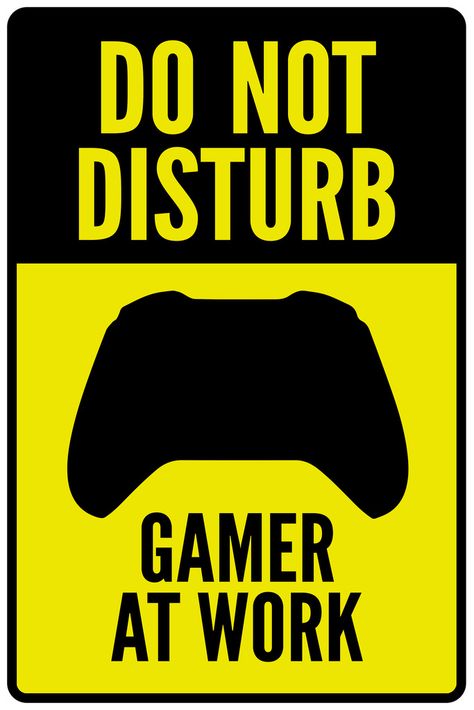 Gamer Quotes, Game Wallpaper Iphone, Gamer Room Decor, Video Game Posters, Video Game Room Design, Gaming Posters, Best Gaming Wallpapers, Cool Wall Decor, Warning Sign