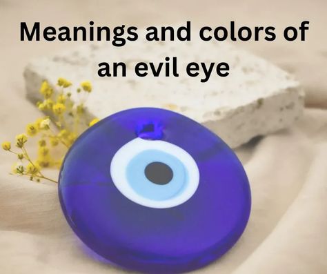 The Evil Eye Amulet is a powerful symbol that is believed to protect against negative energies and bring good luck. What does each color mean? Evil Eye Amulet, Eye Meaning, Bring Good Luck, Eye Decor, The Evil Eye, Evil Eye Jewelry, Spiritual Jewelry, Evil Eye, Good Luck