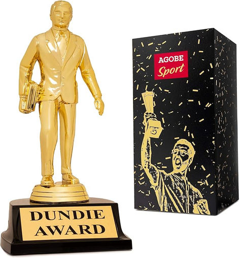 #AD Dundie Award Trophy Gag gift, inspired by The Office Hilarious Gift Dunder Mifflin Memorabilia Funny Office Awards, The Office Merch, Office Awards, The Office Characters, Michael Scott Quotes, Busy Beaver, Award Trophy, Award Ideas, Office Themes