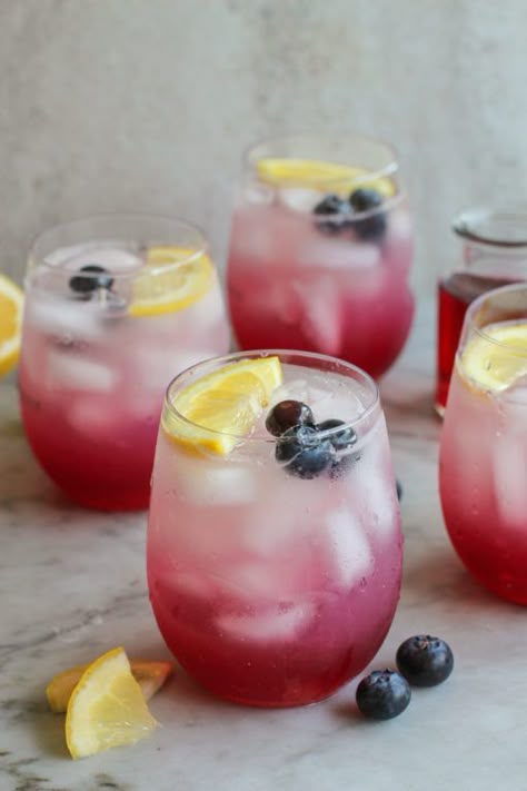 Blueberry Vodka Drinks, Lemon Vodka Drinks, Blueberry Lemon Drop, Lemon Drop Drink, Lemonade Jello Shots, Blueberry Drinks, Blueberry Simple Syrup, Blueberry Cocktail, Lemon Drop Cocktail