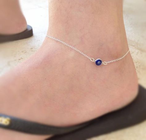 Style: Fashion, Simple, Bohemia, Cute Type: Anklets Color: Silver/gold Material: Alloy Occasion: Birthday, Anniversary, Party, Marriage, Gift, Life School Quantity: 1pcs Crystal Barefoot Sandals, Evil Eye Anklet, Western Fashion Jewelry, Beach Foot Jewelry, Foot Bracelet, Summer Anklets, Silver Anklet, Beach Anklets, Sterling Silver Anklet